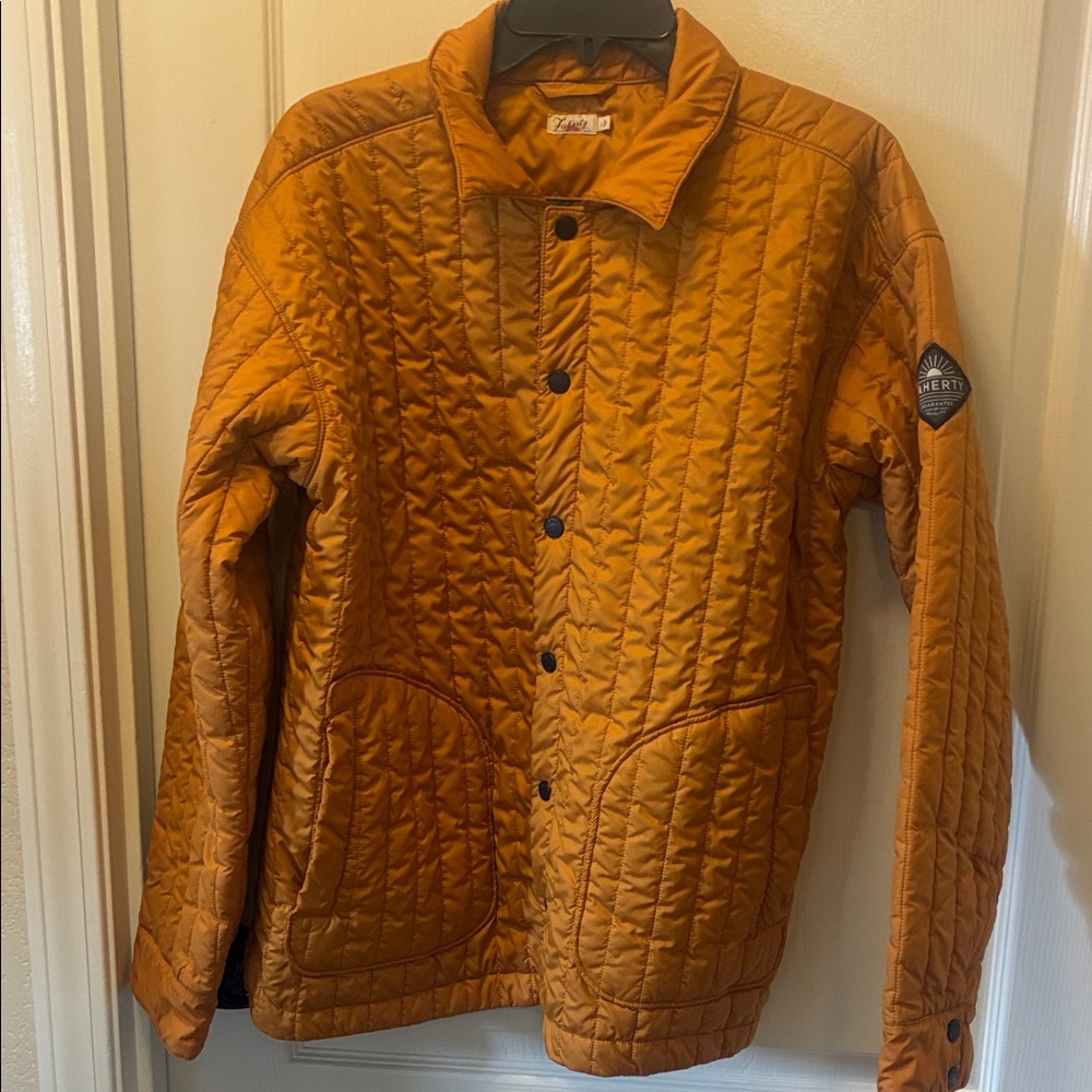 Faherty Quilted Jacket with Logo Patch - image 1